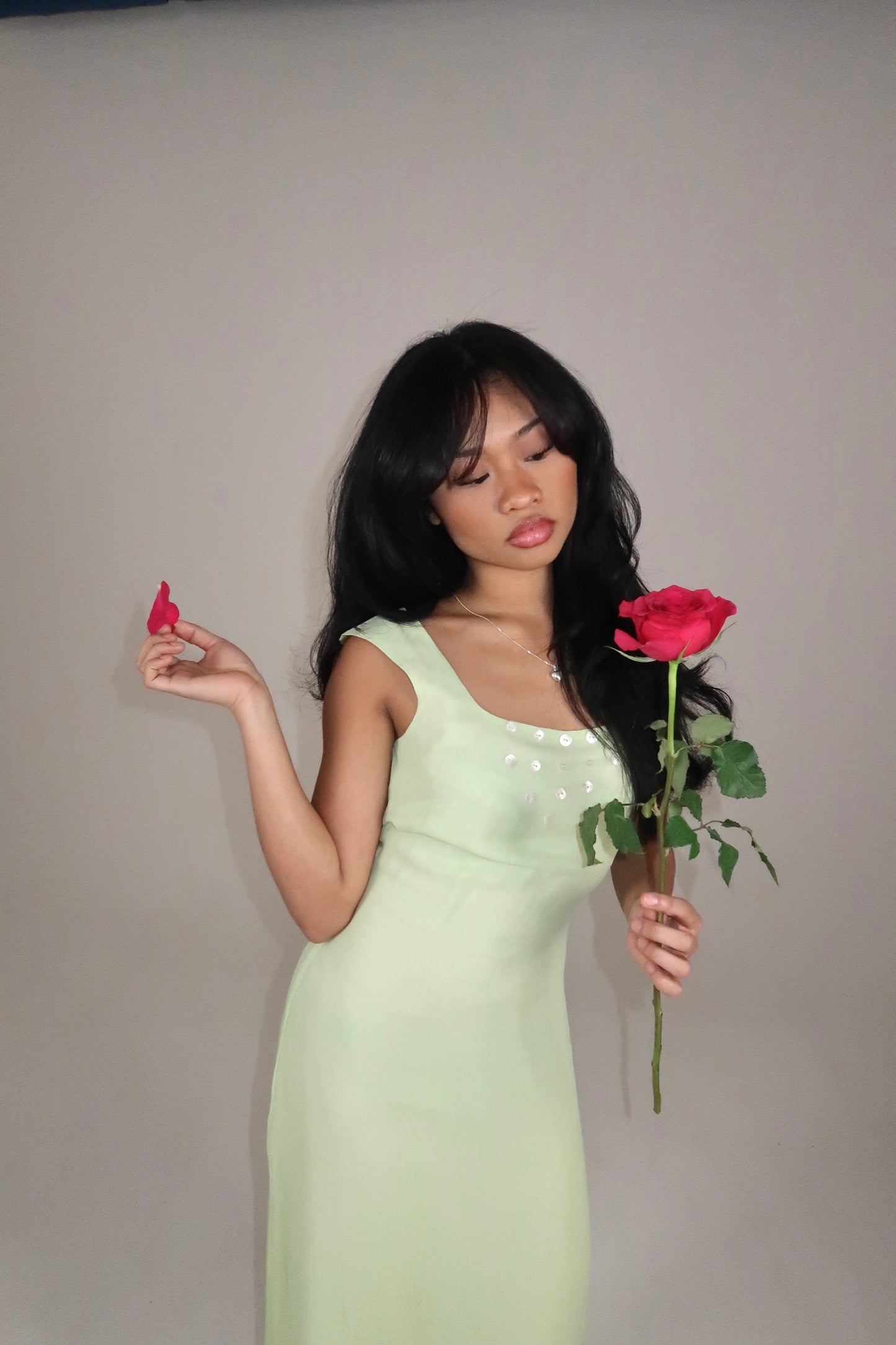 The Pistachio Matcha Dress