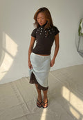 The Veil Skirt in Mint