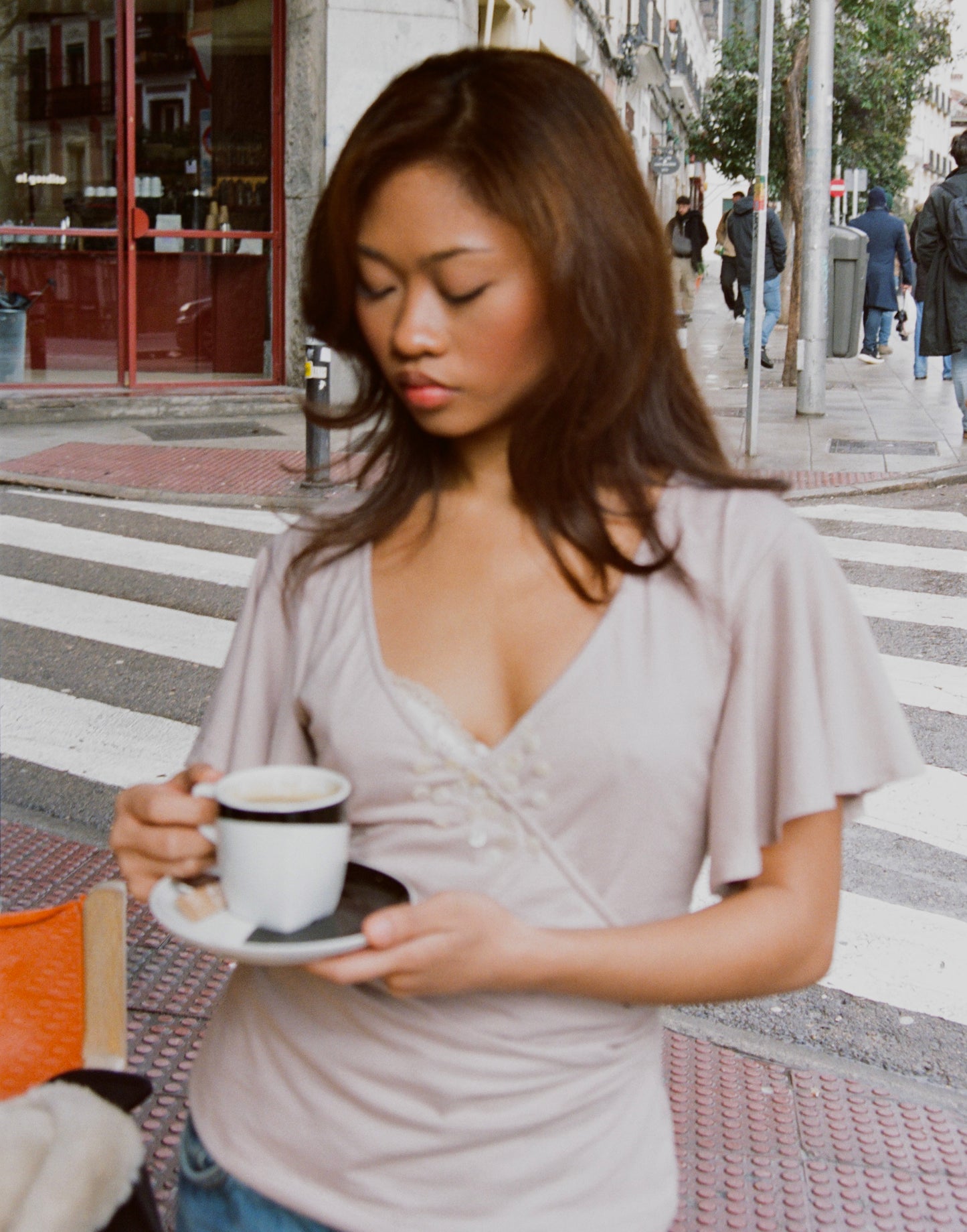 The Mira Top in Mushroom