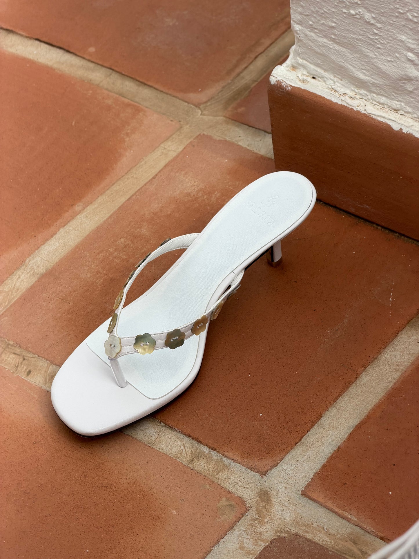 The Cala Heels in White