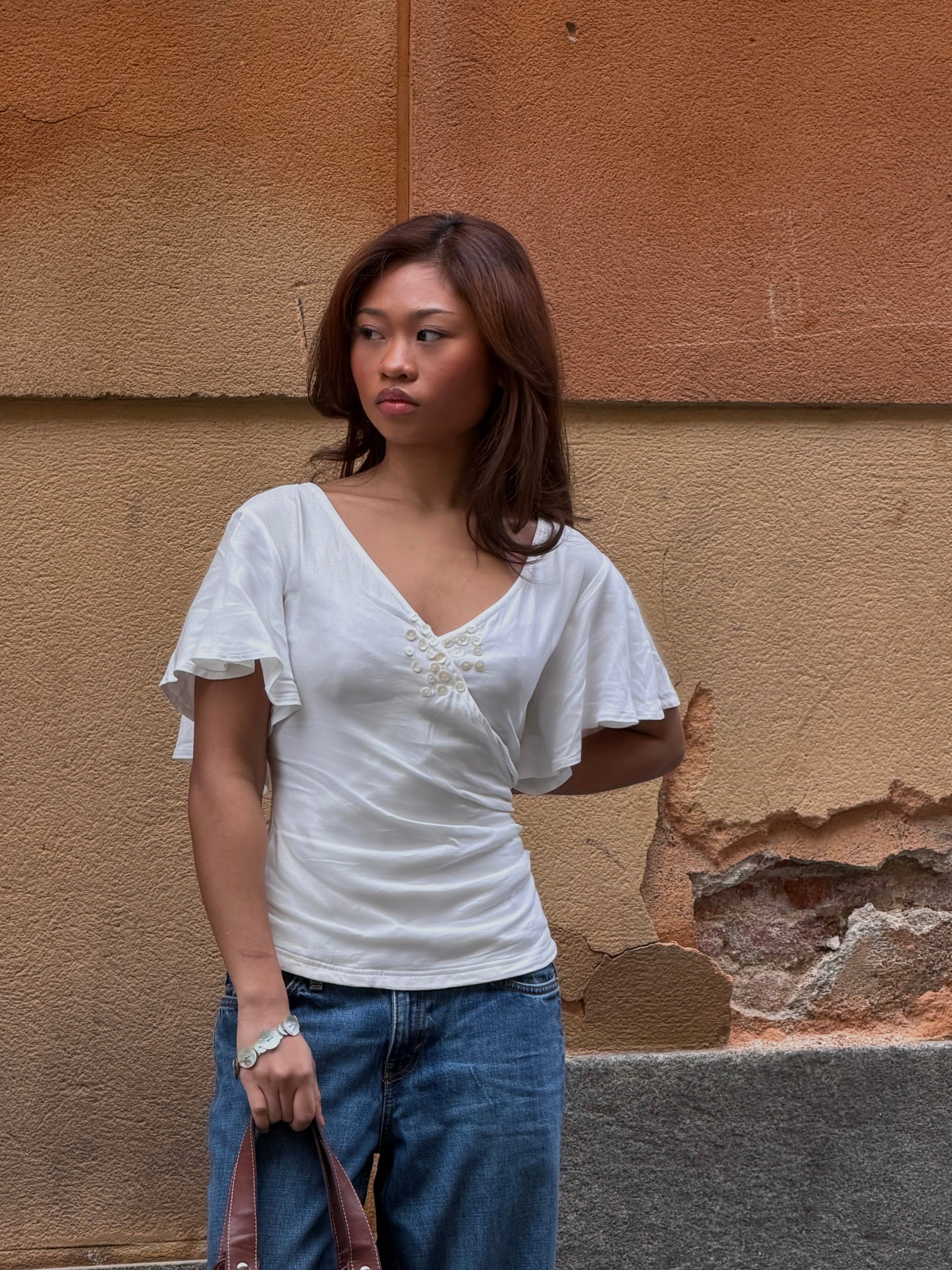 The Mira Top in White – By Sahara Clothing