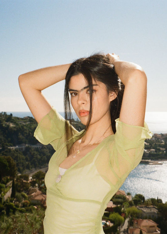 The Muse Top in Green