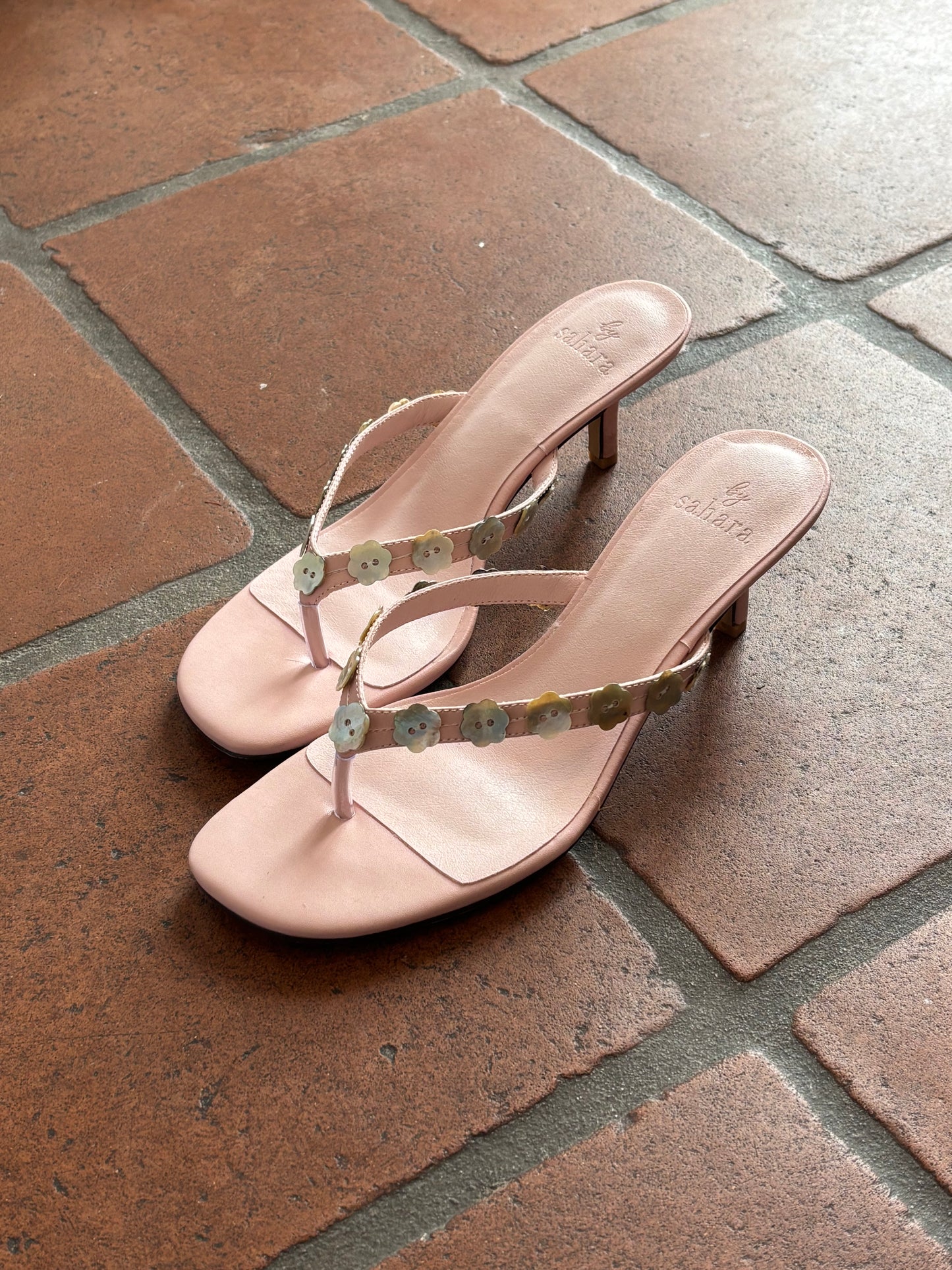 The Cala Heels in Pink