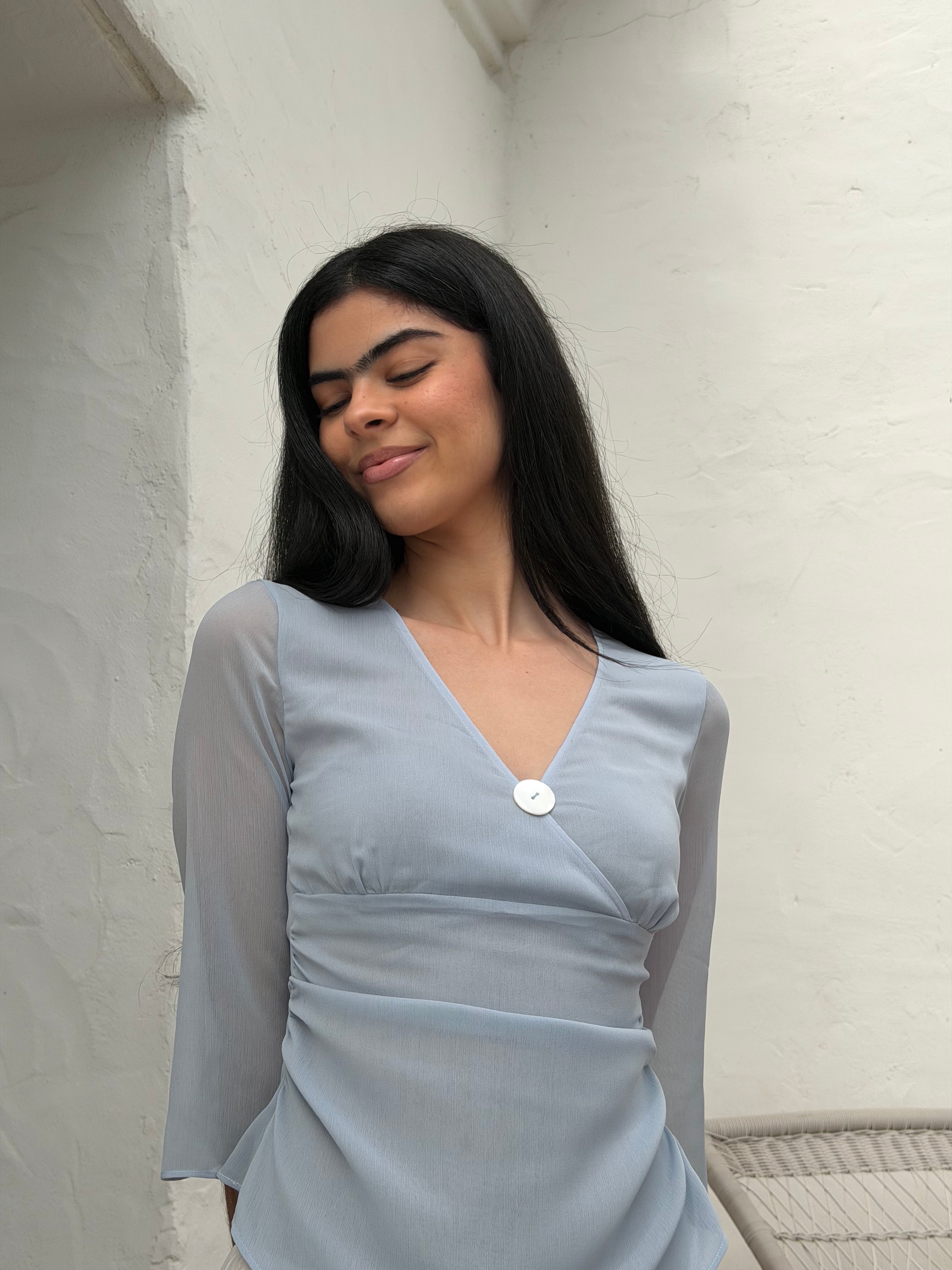 The Muse Top in Blue – By Sahara Clothing