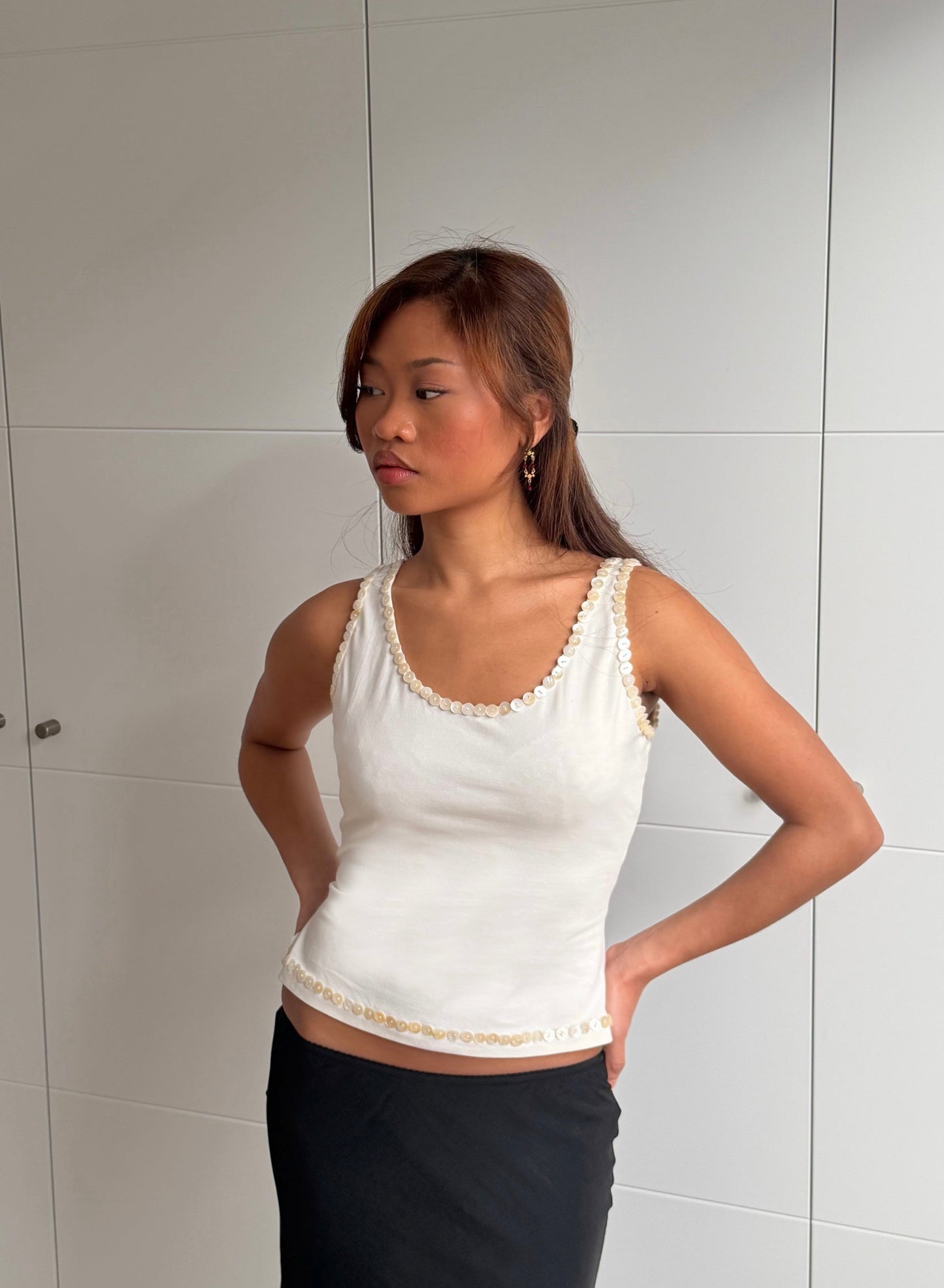 The Vida Cami in White