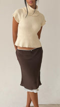 The Veil Skirt in Brown
